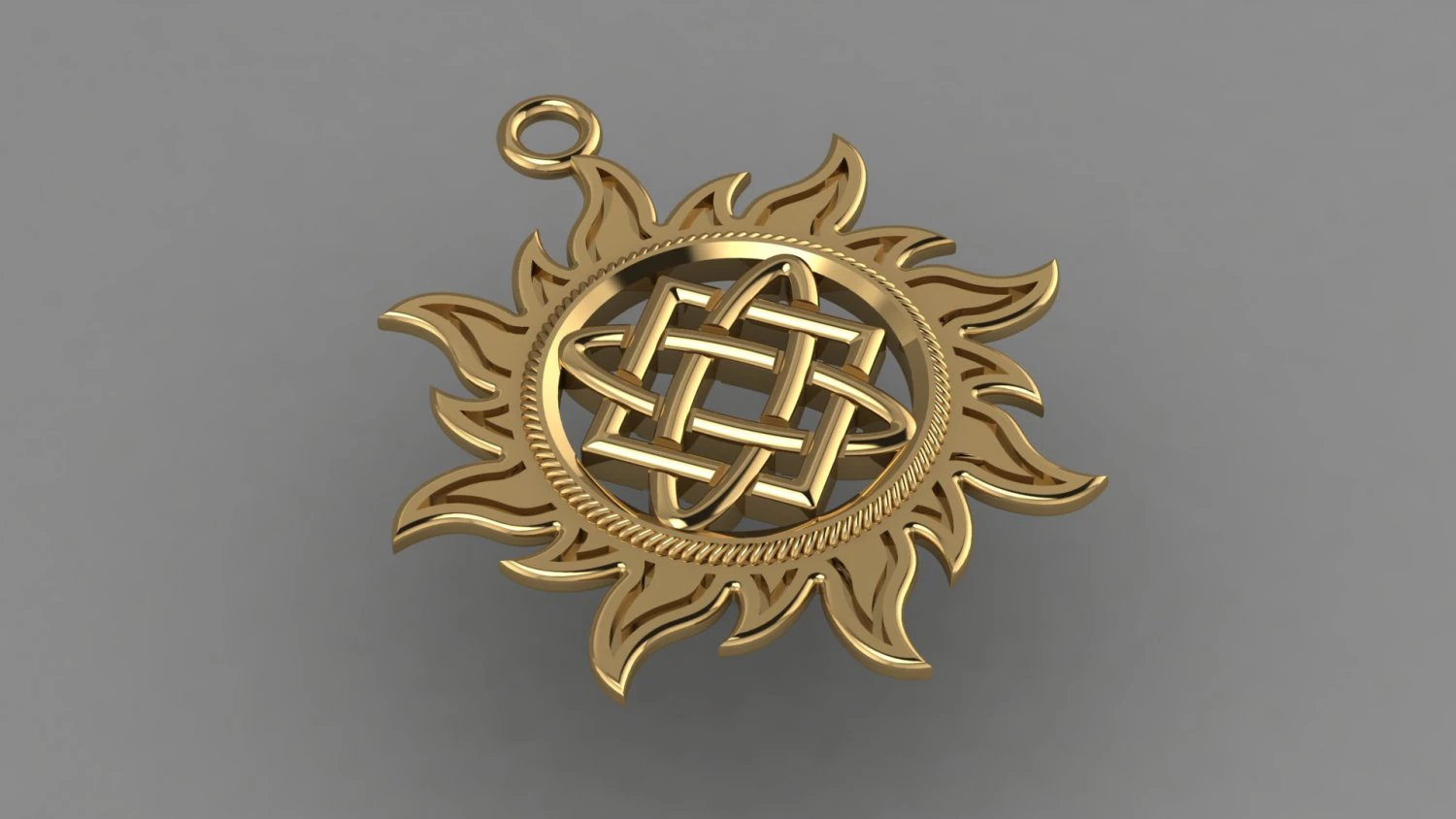 sun amulet 3D Print Model .c4d .max .obj .3ds .fbx .stl .blend 