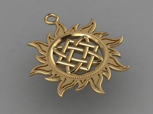 sun amulet 3D 打印模型