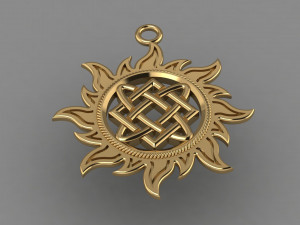 sun amulet Model do druku 3D