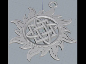 sun amulet 3D Print Model