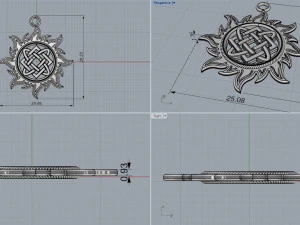 sun amulet 3D Print Model