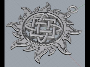 sun amulet Model do druku 3D