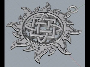sun amulet 3D Print Model