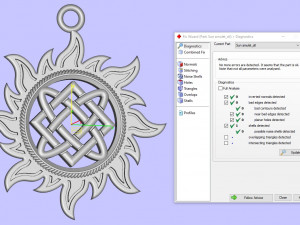 sun amulet Model do druku 3D