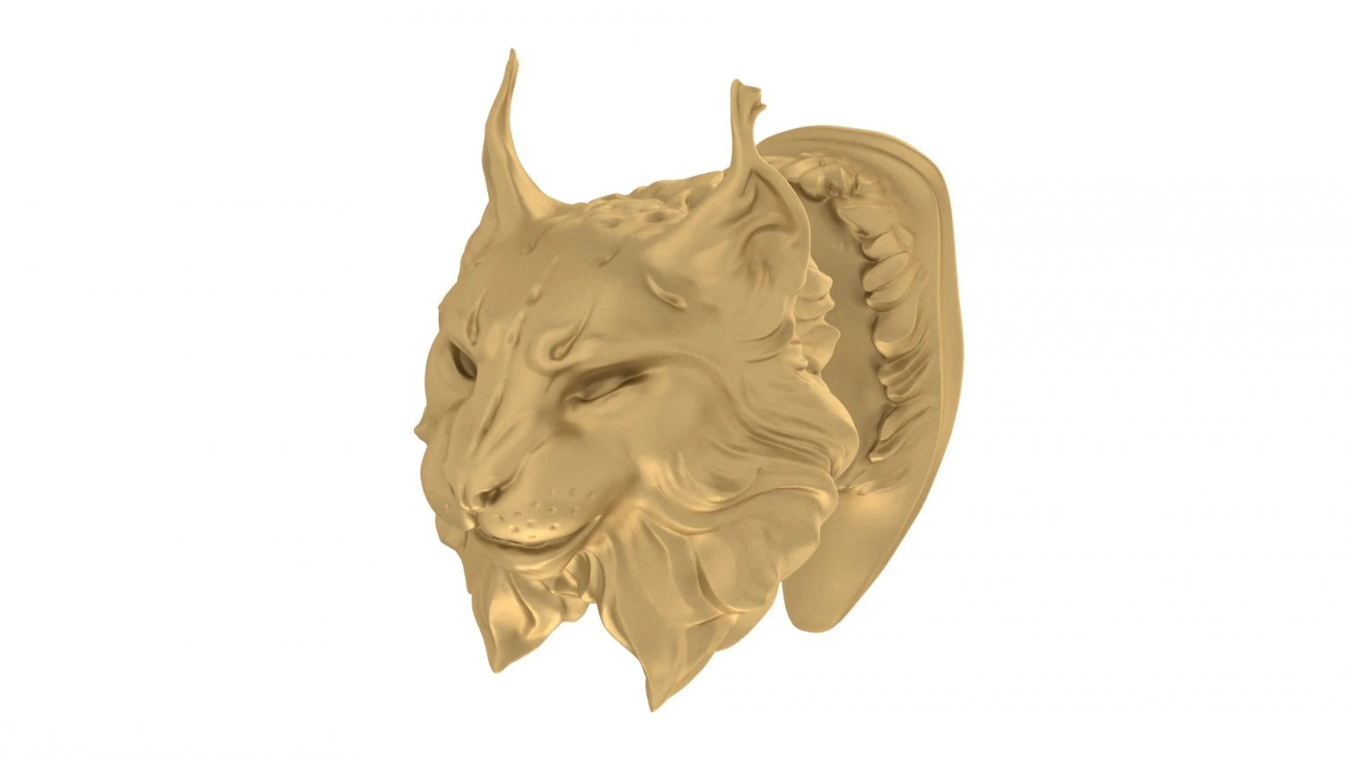 lynx with knife garda 3D Print Model .c4d .max .obj .3ds .fbx .stl .blend