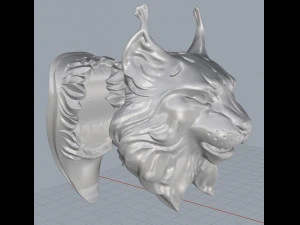 lynx with knife garda 3D Print Model