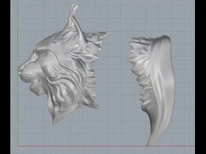 lynx with knife garda 3D Print Model