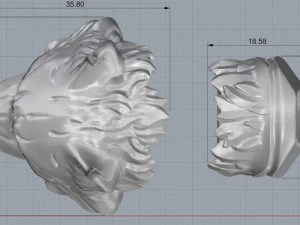 lynx with knife garda 3D Print Model