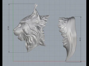 lynx with knife garda 3D Print Model