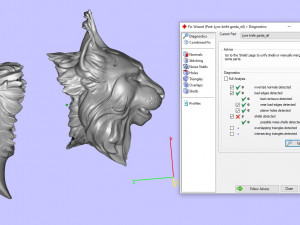 lynx with knife garda Model Cetak 3D