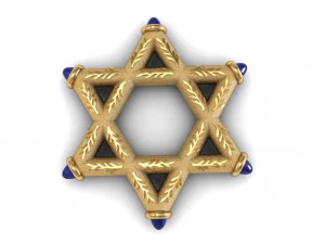 зірка давида 3D Принт Модель