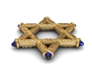 star of david 3D Print Model