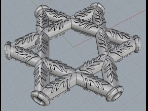 star of david 3D Print Model