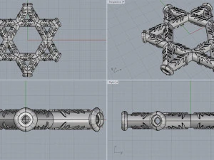star of david 3D Print Model
