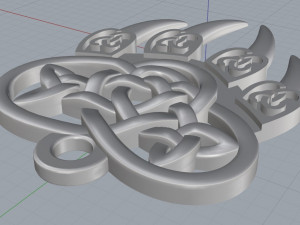 wolf sign pendant 3D Print Model