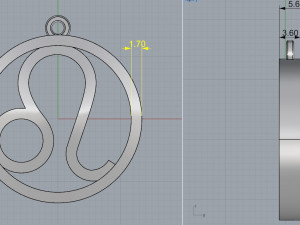 zodiac pendants with onix Modello di stampa 3D