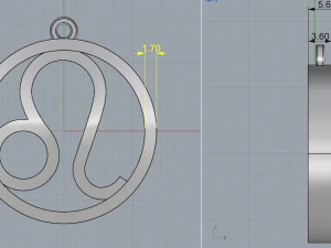 zodiac pendants with onix 3D Print Model