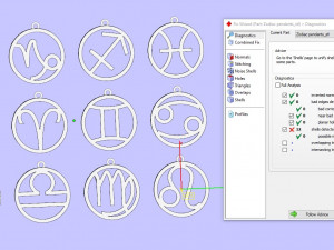 zodiac pendants with onix Modello di stampa 3D