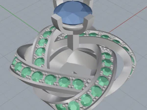 серьги вершина 3D Принт Модель
