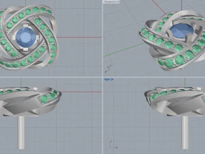 серьги вершина 3D Принт Модель