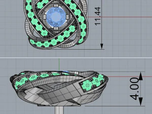 серьги вершина 3D Принт Модель