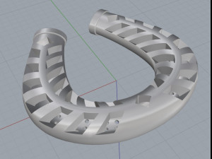horseshoe 3D 打印模型