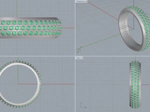 ring 3 roads 3D Print Model