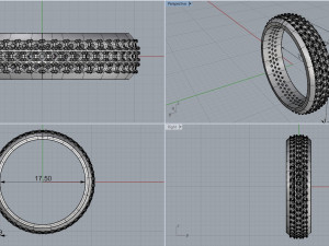 ring 3 roads 3Dプリントモデル