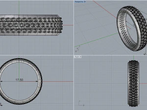 ring 3 roads 3D Print Model