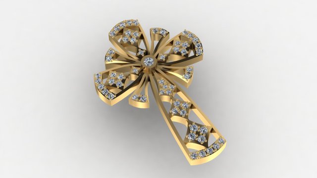 cross 2 3D Print Model .c4d .max .obj .3ds .fbx .stl .blend 