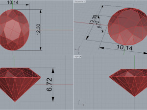 ring with garnet oval Model do druku 3D