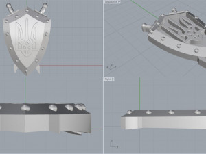 ukraine emblem Model do druku 3D