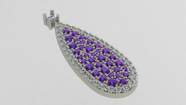 pendant 2 3Dプリントモデル .c4d .max .obj .3ds .fbx .stl .blend 