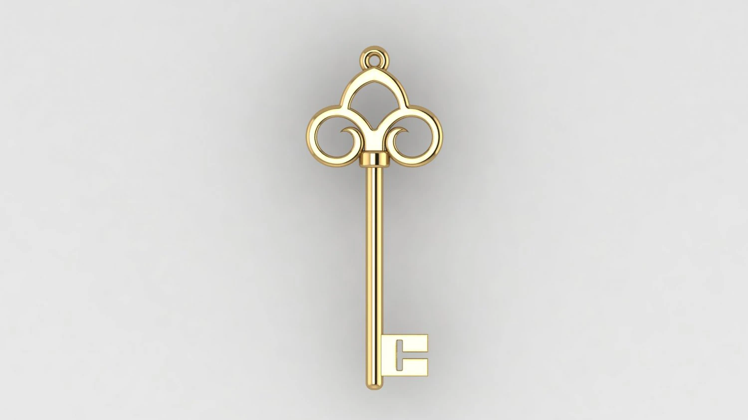 tiffany key 1 3D Print Model .c4d .max .obj .3ds .fbx .stl .blend 