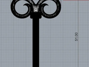 tiffany key 1 3D Print Model