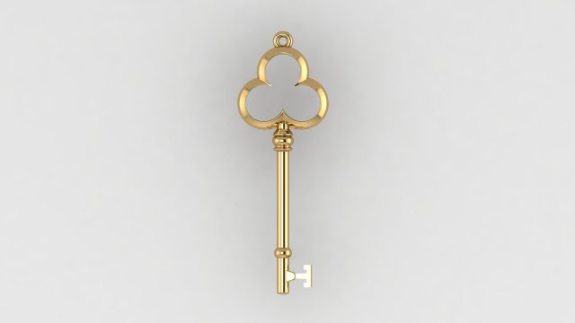 tiffany key 2 3D-printmodel .c4d .max .obj .3ds .fbx .stl .blend 