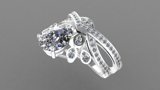 chaumet ring replica 3D in 3DExport