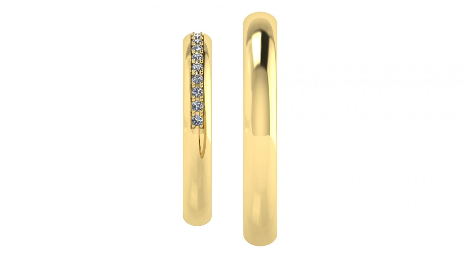 wedding rings 2 3D Print Model .c4d .max .obj .3ds .fbx .stl .blend 
