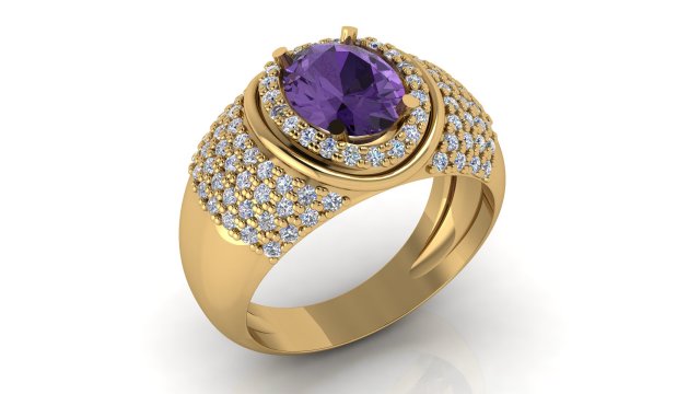 ring 19 3D Print Model .c4d .max .obj .3ds .fbx .stl .blend 