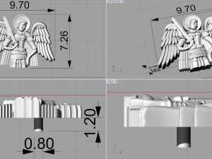 3 saints Modelo de Impressão 3D