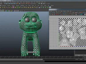 new year monkey rigged and animated 3D Model