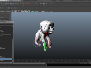 new year monkey rigged and animated 3D मॉडल