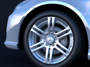 mercedes benz e500 coupe 3D मॉडल