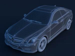 mercedes benz e500 coupe 3D मॉडल