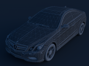 mercedes benz e500 coupe 3D मॉडल