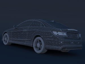 mercedes benz e500 coupe 3D मॉडल