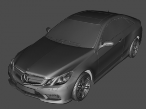 mercedes benz e500 coupe 3D मॉडल