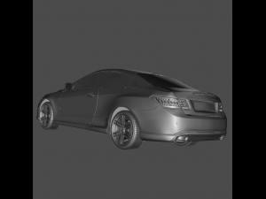 mercedes benz e500 coupe 3D मॉडल