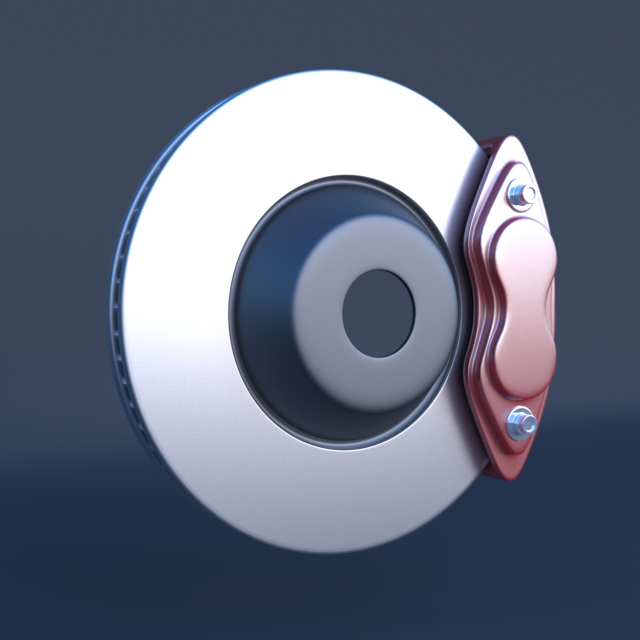 mercedes benz brakes 3Dモデル .c4d .max .obj .3ds .fbx .stl .blend