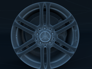mercedes benz rim and brake 3D Model